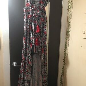 Floral High Low Dress